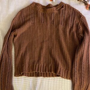 Burnt orange American eagle sweater